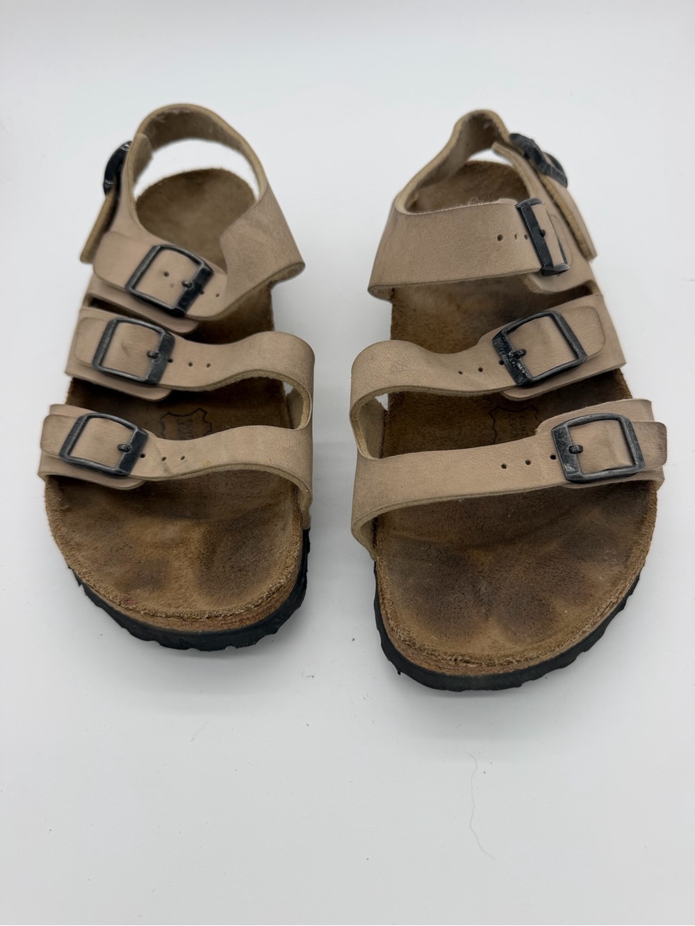 Women’s Triple-Strap Comfort Sandals in Beige